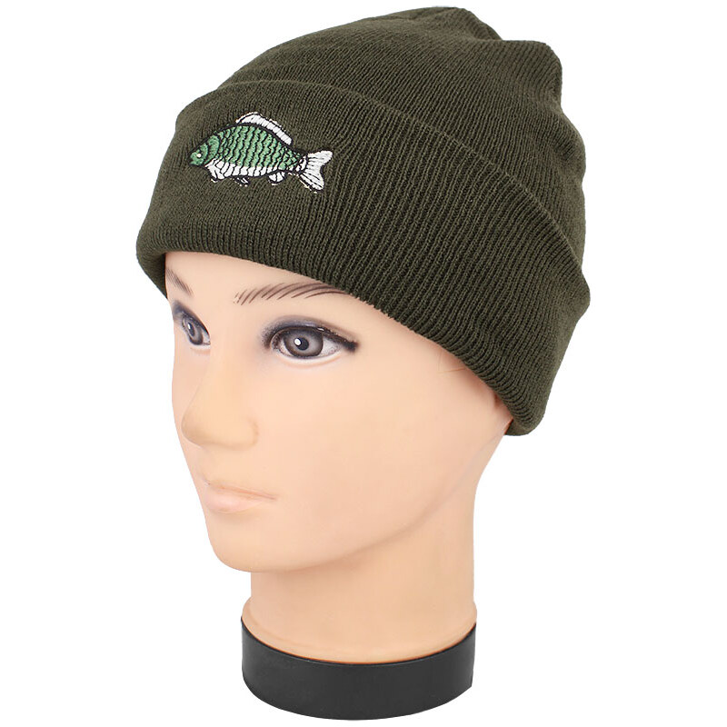 Zimná čiapka s výšivkou pre rybára 66129567