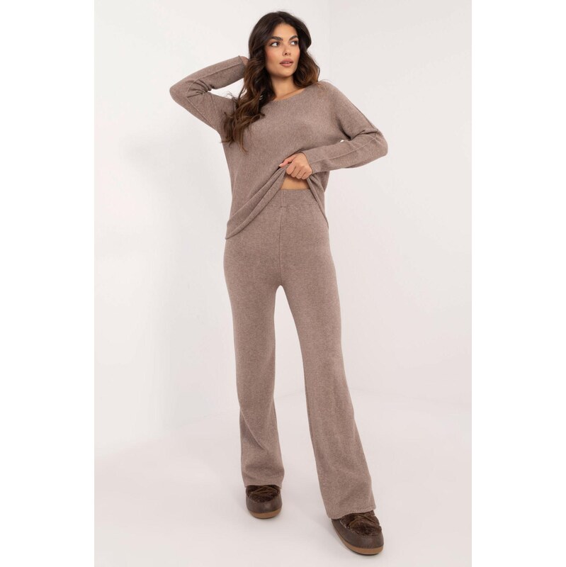 MladaModa 2-dielna svetrová súprava model 21951 béžová 66376340