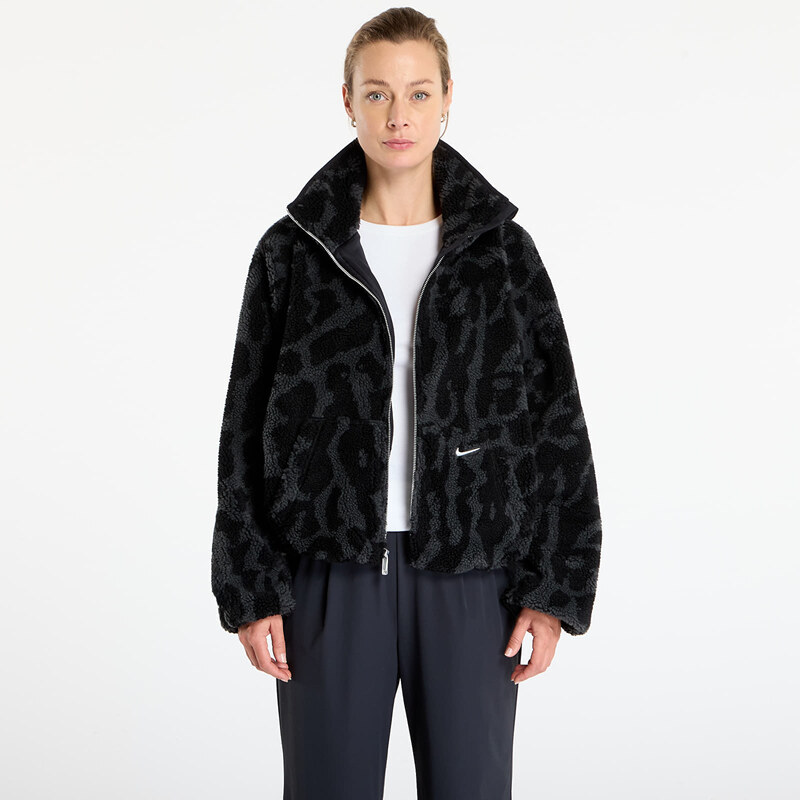 Bunda Nike Sportswear Womens High-Pile Fleece Jacket Black/ Black/ 66191743