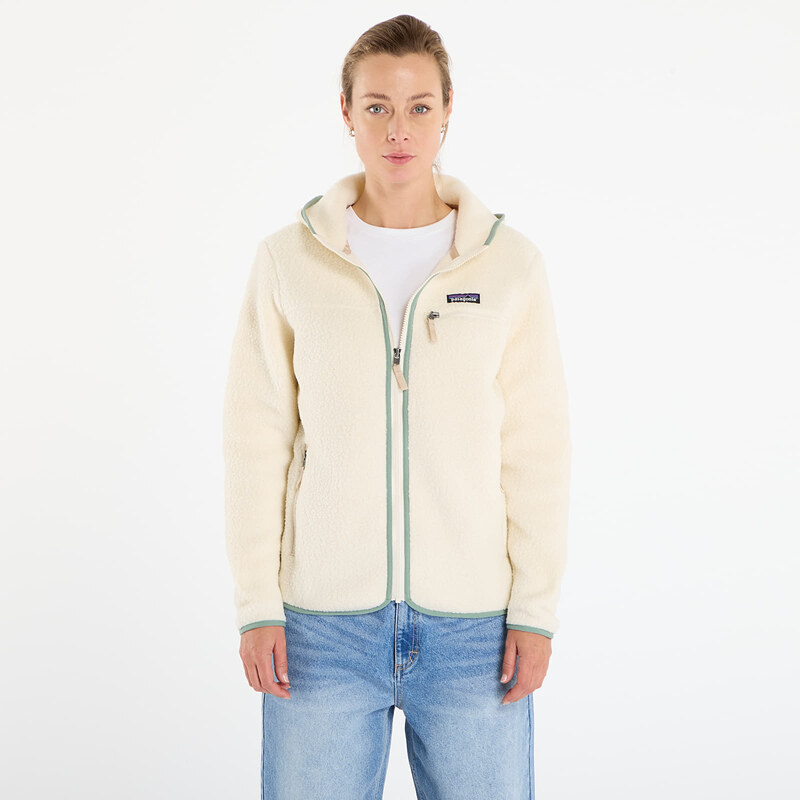 Mikina Patagonia Ws Retro Pile Hoody Natural/ Ellwood Green S 66132493