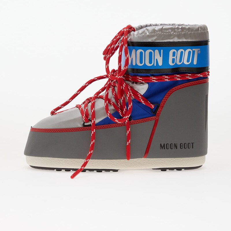 Moon Boot Icon Low Space Racing Silver/ Blue/ Red 66132569