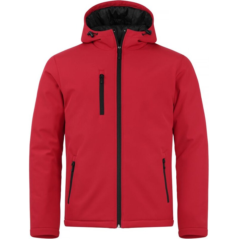 Pánska zateplená softshellová bunda s kapucňou Clique 66133019