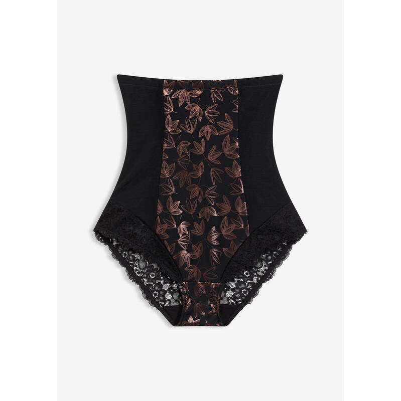 bonprix Sťahovacie nohavičky s vysokým pásom, farba čierna 66134054