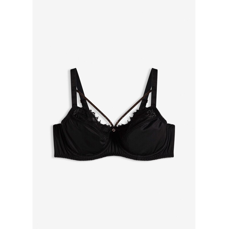 bonprix Zmenšujúca podprsenka s odnímateľnými dekoratívnymi ligotavými 66134063