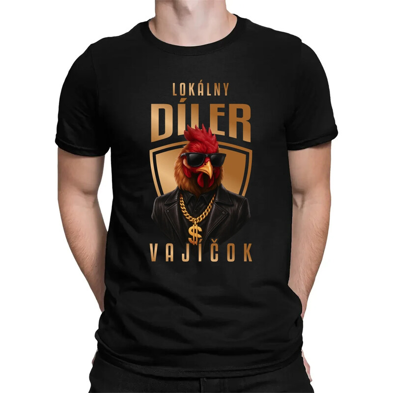 E-shop Garibald Lokálny díler vajíčok v2 - pánske tričko s potlačou