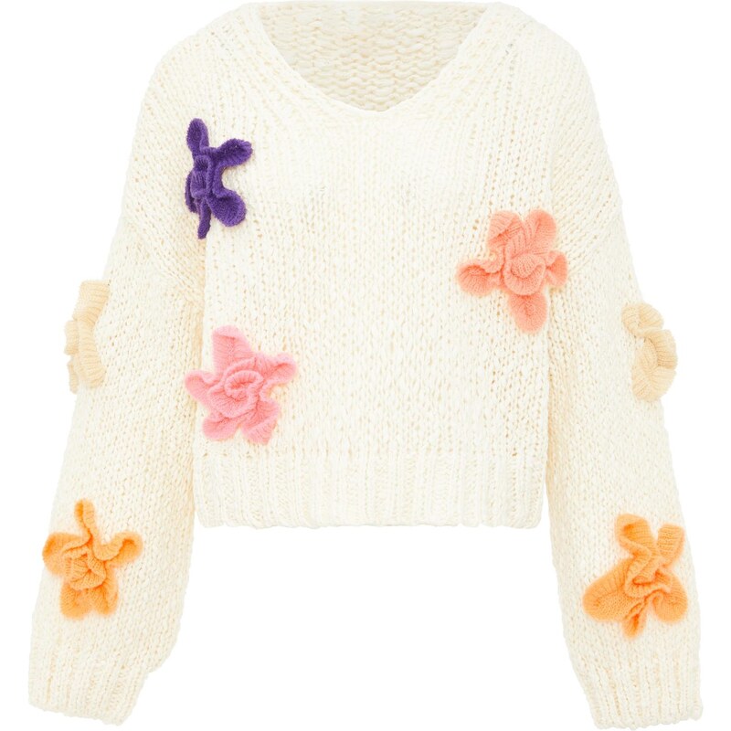 ebeeza Sveter krémová / zmiešané farby 66139174