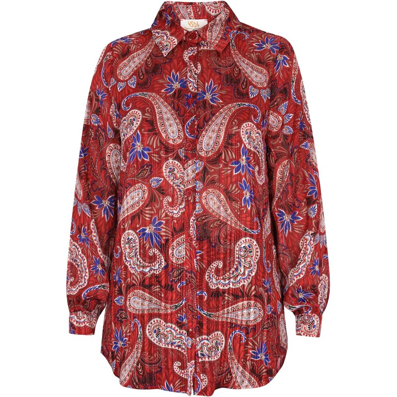 usha FESTIVAL Blúzka béžová / modrá / červená / čierna 66139294