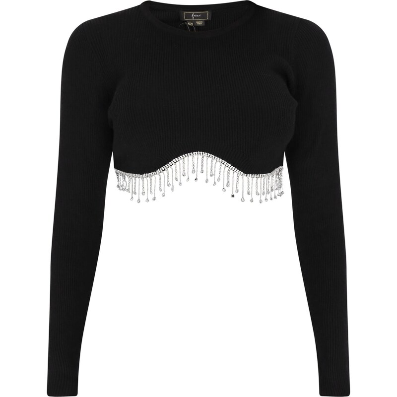 faina Tričko čierna / strieborná 66139297