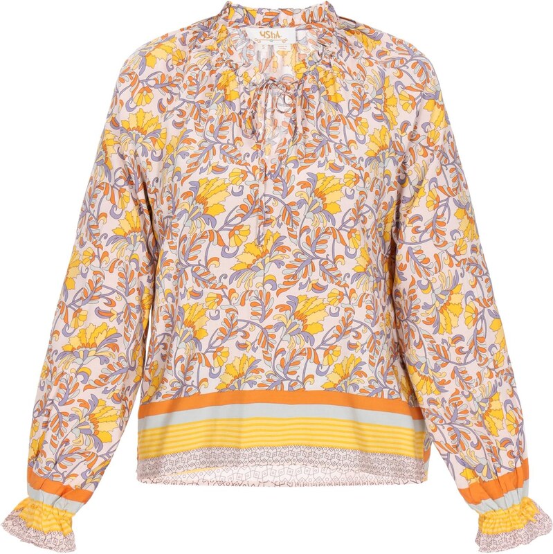 usha FESTIVAL Blúzka Festival nebielená / žltá / fialová / oranžová 66139388