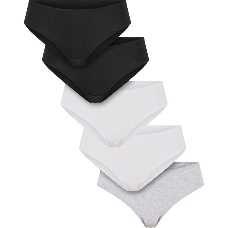 Urban Classics Nohavičky svetlosivá / čierna / biela 66139704