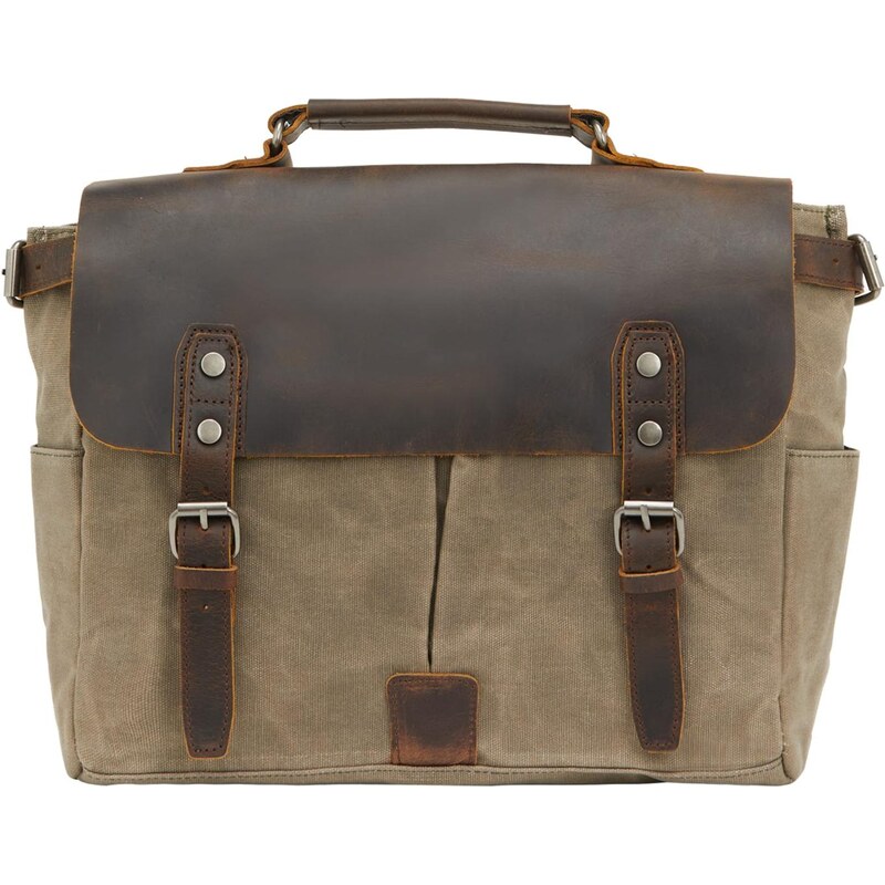 DreiMaster Vintage Messenger hnedá / olivová 66140336