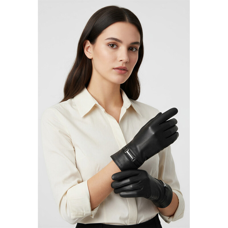 Dámske kožené rukavice Vivisence 7212 65986414