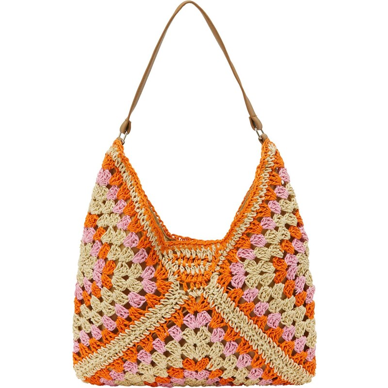 ebeeza Shopper béžová / oranžová / ružová 65792978