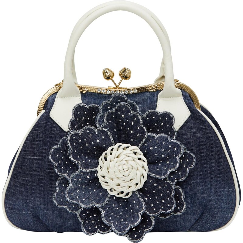 usha FESTIVAL Kabelka modrá / biela 66141253