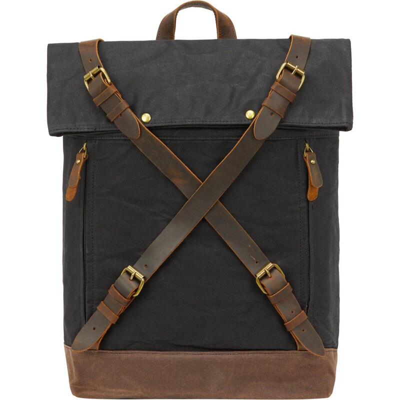 DreiMaster Vintage Batoh tmavohnedá / čierna 66142234