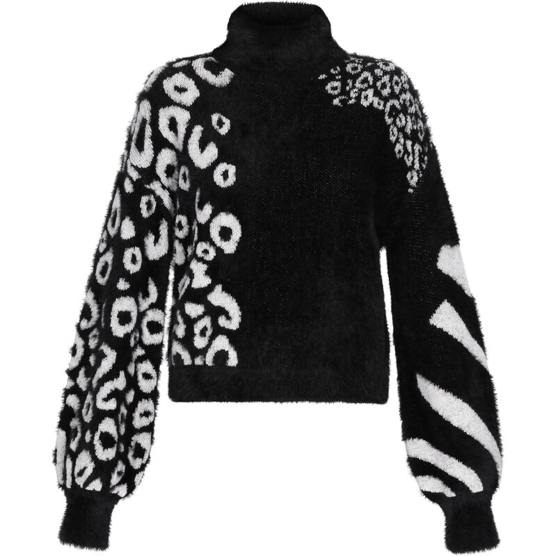 myMo ROCKS Sveter čierna / biela 66142581