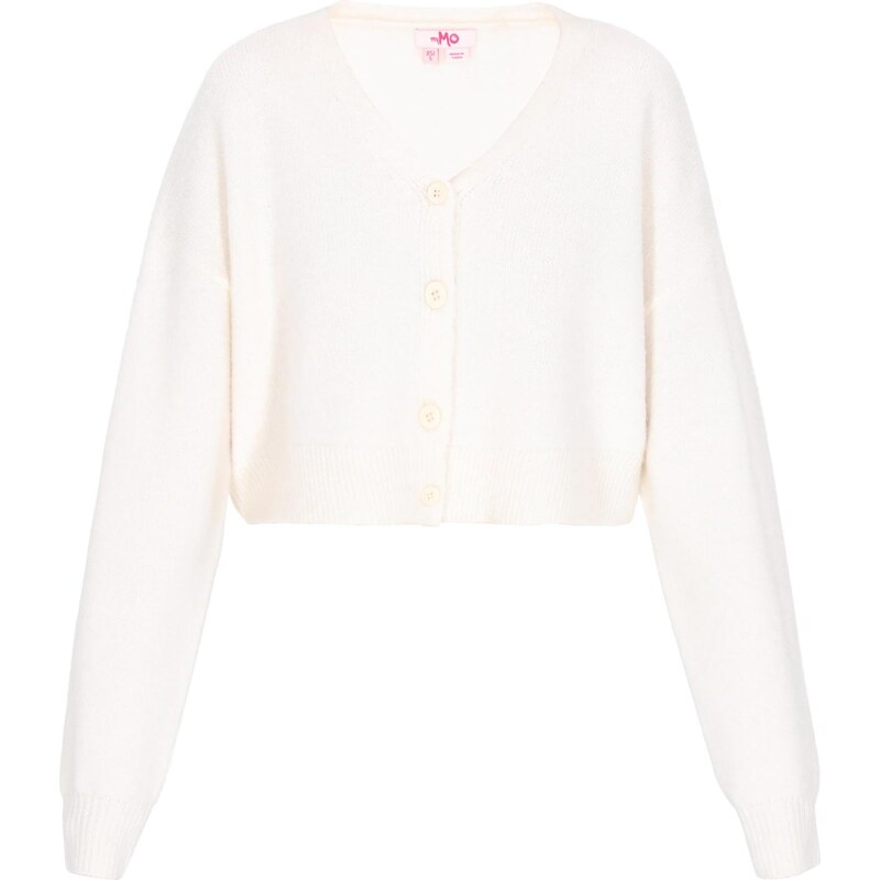 MYMO Kardigán Young Fashion šedobiela 66142696