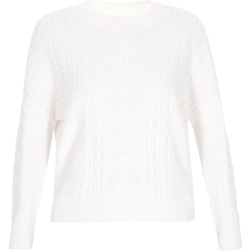 usha WHITE LABEL Sveter šedobiela 66142589