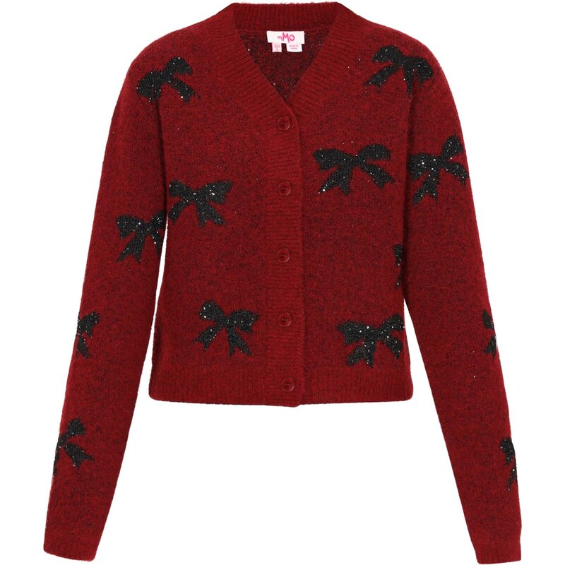 MYMO Kardigán burgundská / čierna 66142762