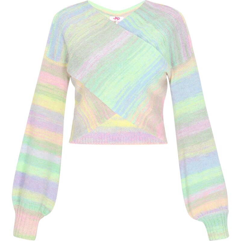 MYMO Sveter pastelovo modrá / limetová / svetlofialová / pastelovo 66142746