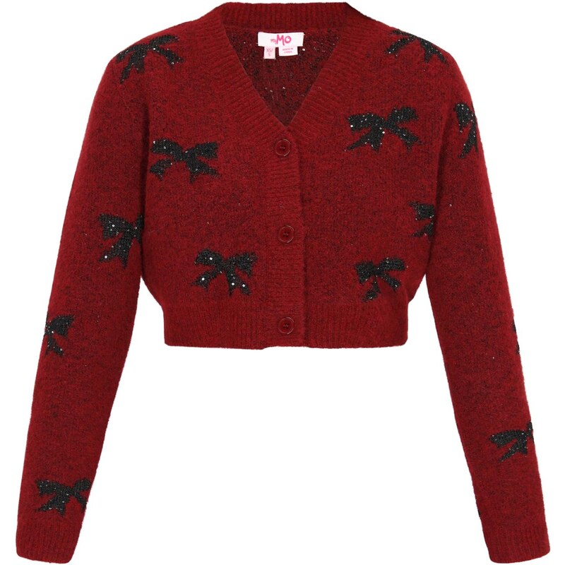 MYMO Kardigán burgundská / čierna 66142768