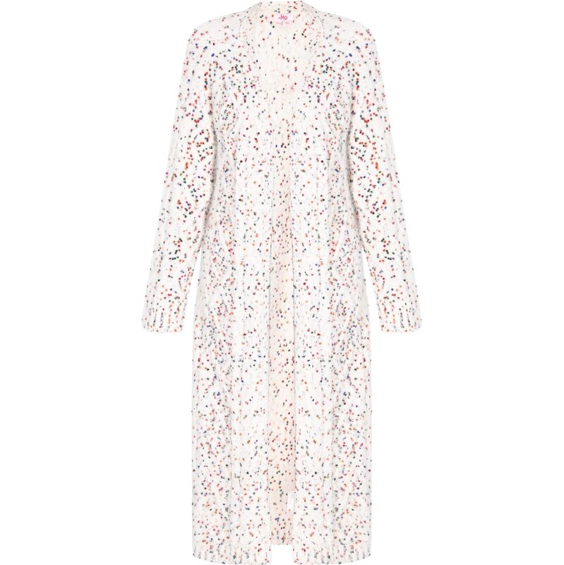 MYMO Kardigán modrá / zelená / červená / šedobiela 66142771