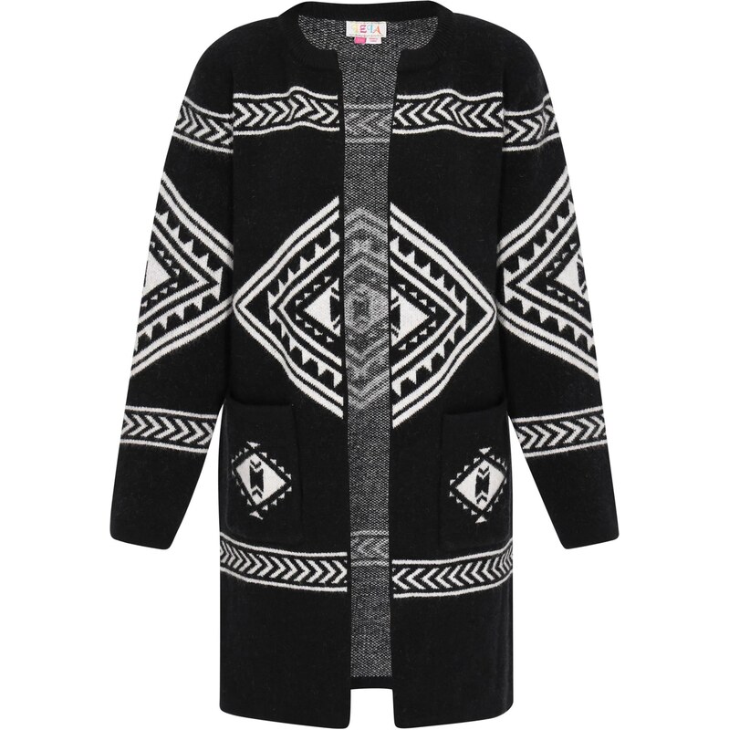 IZIA Kardigán čierna / biela 66142788