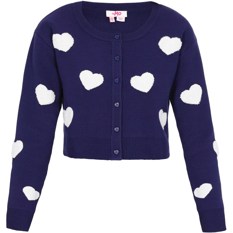 MYMO Kardigán námornícka modrá / biela 66142782