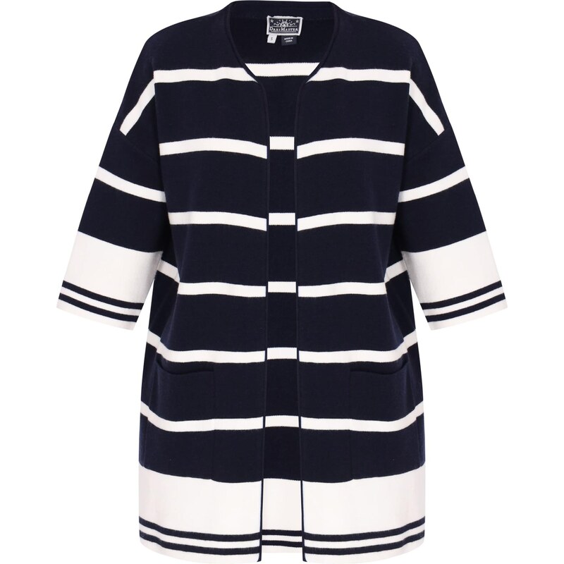 DreiMaster Maritim Kardigán námornícka modrá / biela 66142858