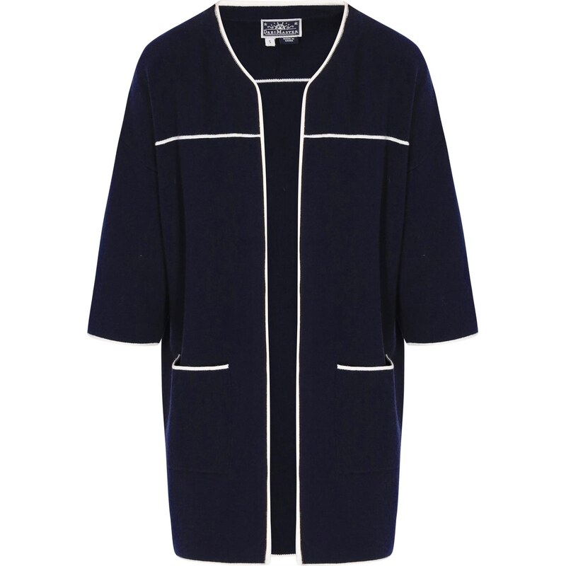 DreiMaster Maritim Kardigán námornícka modrá / biela 66142856