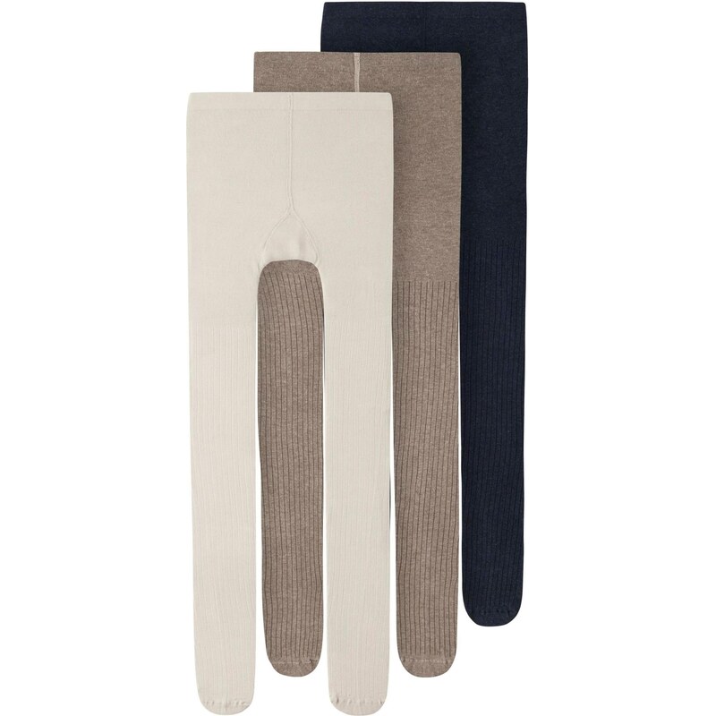 TWO SOON Pančuchy béžová / tmavomodrá / hnedá 66142869