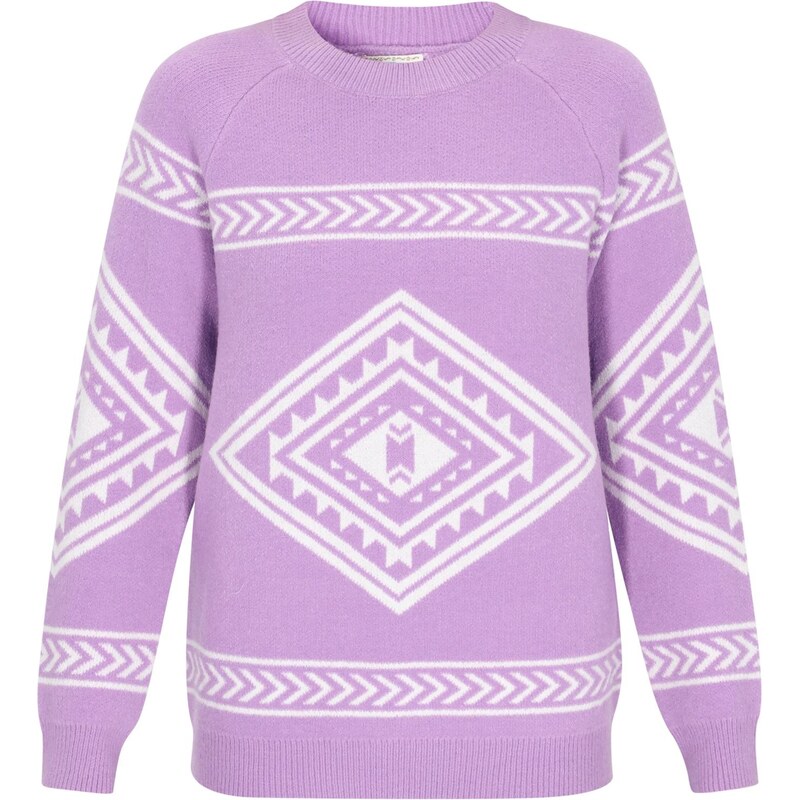 IZIA Sveter levanduľová / biela 66142779