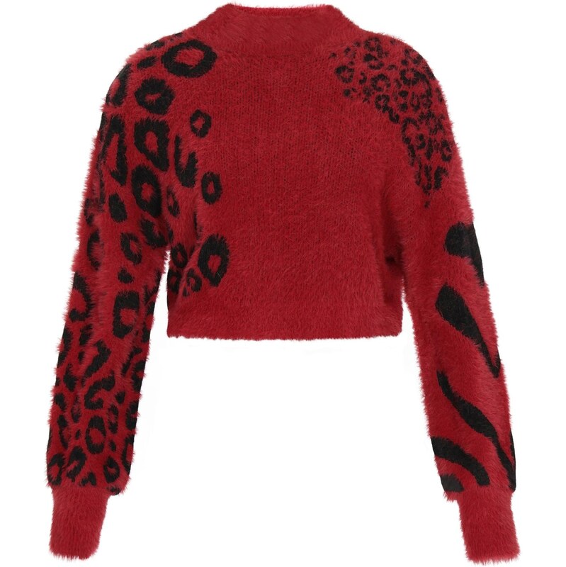 myMo ROCKS Sveter burgundská / čierna 66142888