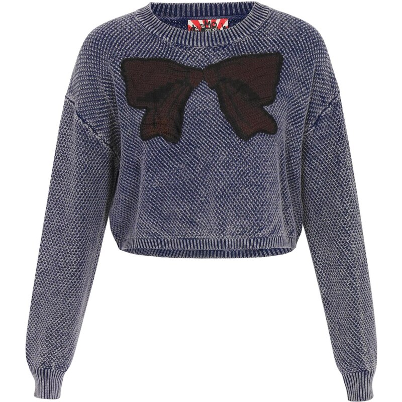 myMo ROCKS Sveter námornícka modrá / hnedá / čierna 66142929