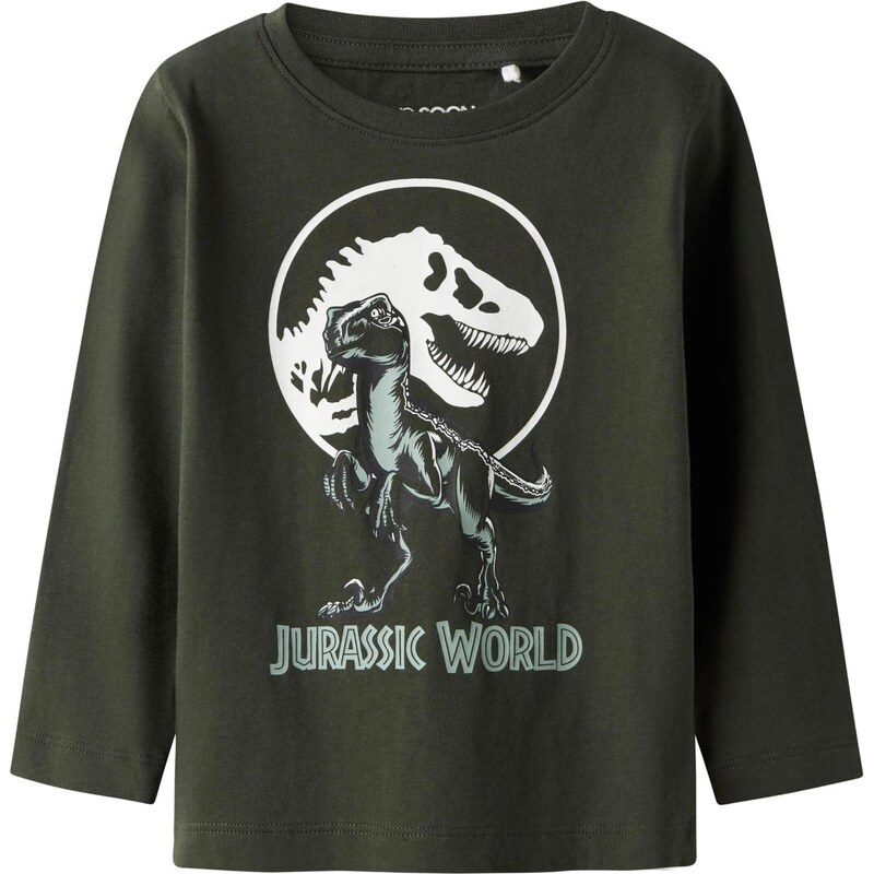 TWO SOON Tričko Jurassic World jedľová / pastelovo zelená / biela 66142933