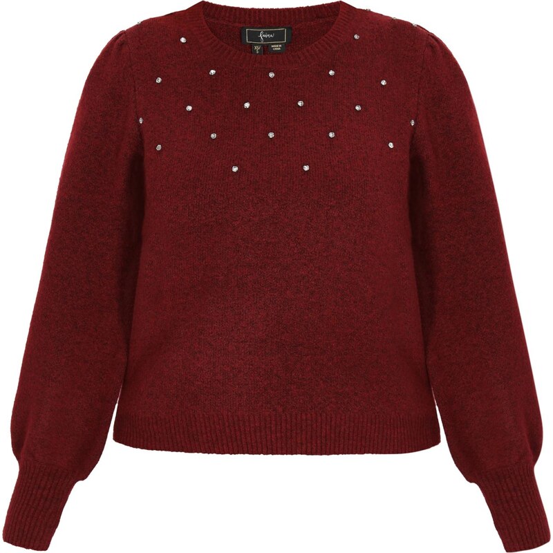 faina Sveter tmavočervená 66143074