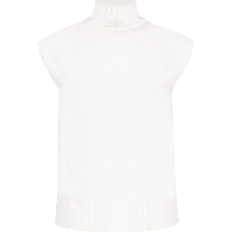 DreiMaster Klassik Pletená vesta biela 66143067