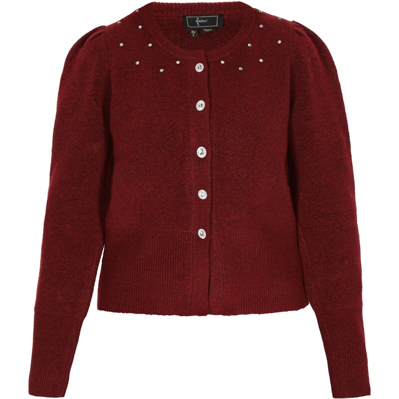 faina Kardigán tmavočervená 66143102