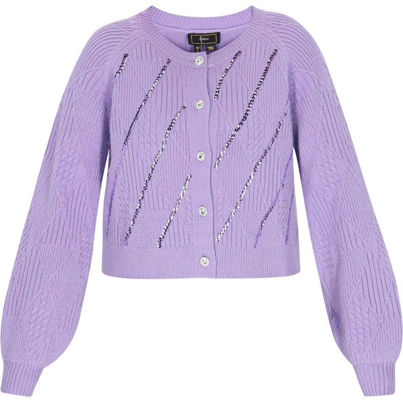 faina Kardigán fialová / strieborná 66143125