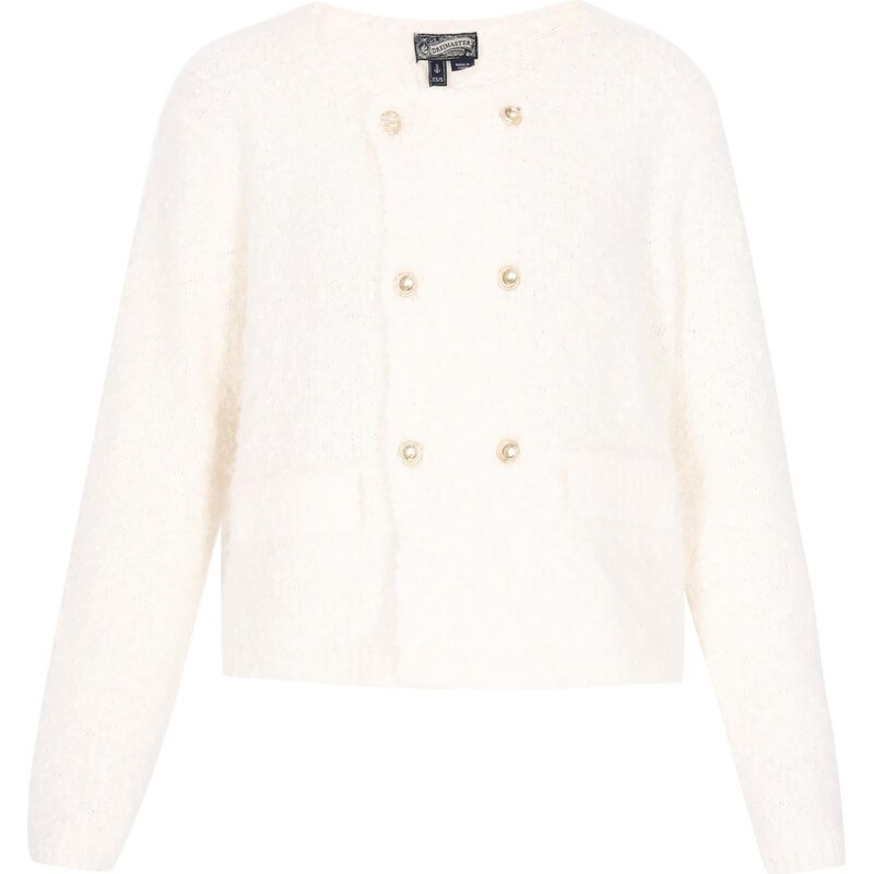 DreiMaster Vintage Kardigán šedobiela 66143153