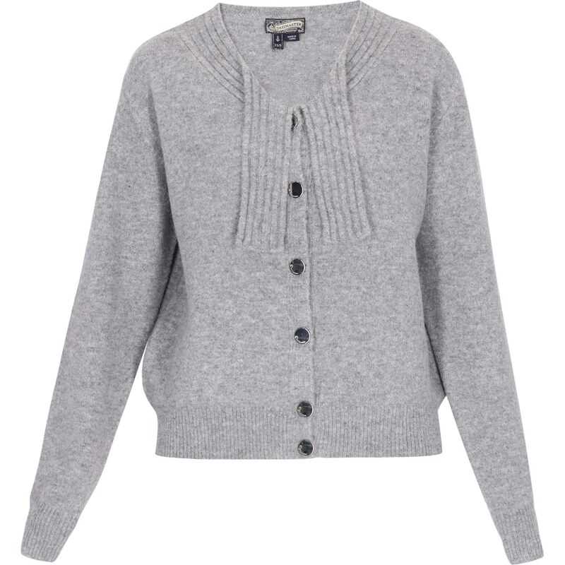 DreiMaster Vintage Kardigán sivá melírovaná 66143164