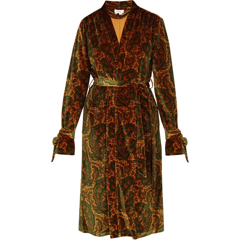 usha FESTIVAL Kimono žltá / tmavozelená / tmavooranžová 66143208