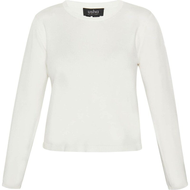 usha BLACK LABEL Sveter šedobiela 66143294