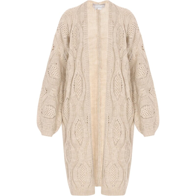 Usha Kardigán piesková 66143492