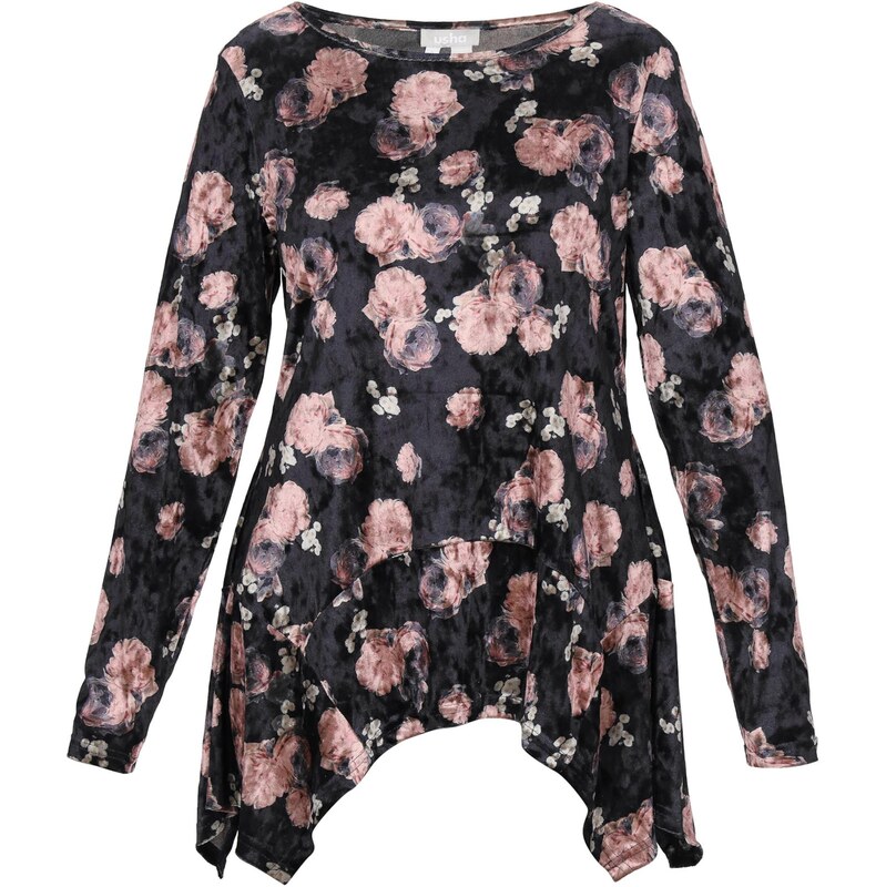 Usha Blúzka ružová / čierna 66143517