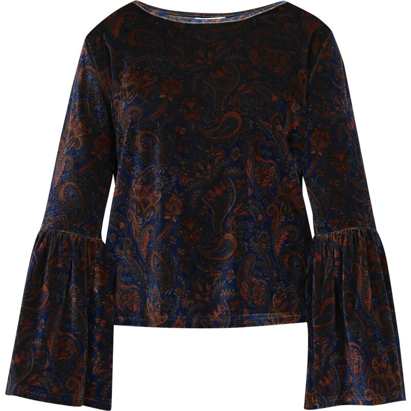 usha FESTIVAL Blúzka tmavomodrá / hrdzavohnedá 66143548