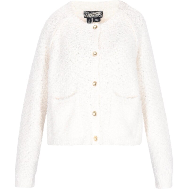 DreiMaster Vintage Kardigán šedobiela 66143641