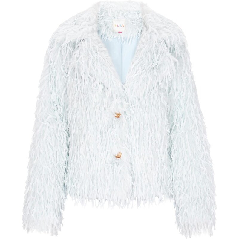 IZIA Prechodná bunda Fashion Look pastelovo modrá 66143674