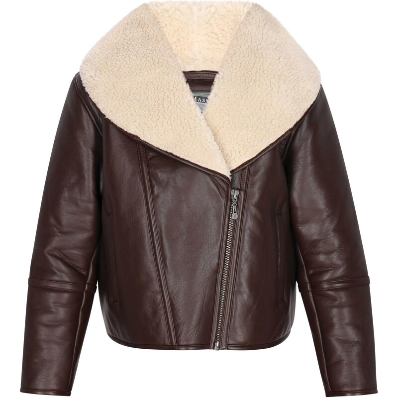 DreiMaster Vintage Prechodná bunda krémová / hnedá 66144133