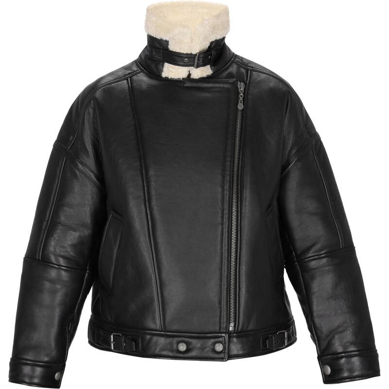 DreiMaster Vintage Prechodná bunda čierna / biela 66144131